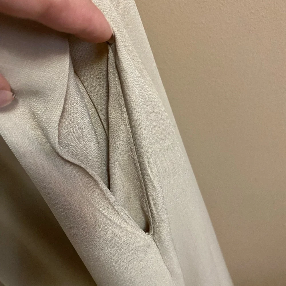 Oak + Fort Tan Beige Sleeveless Midi Dress - Picture 9 of 11